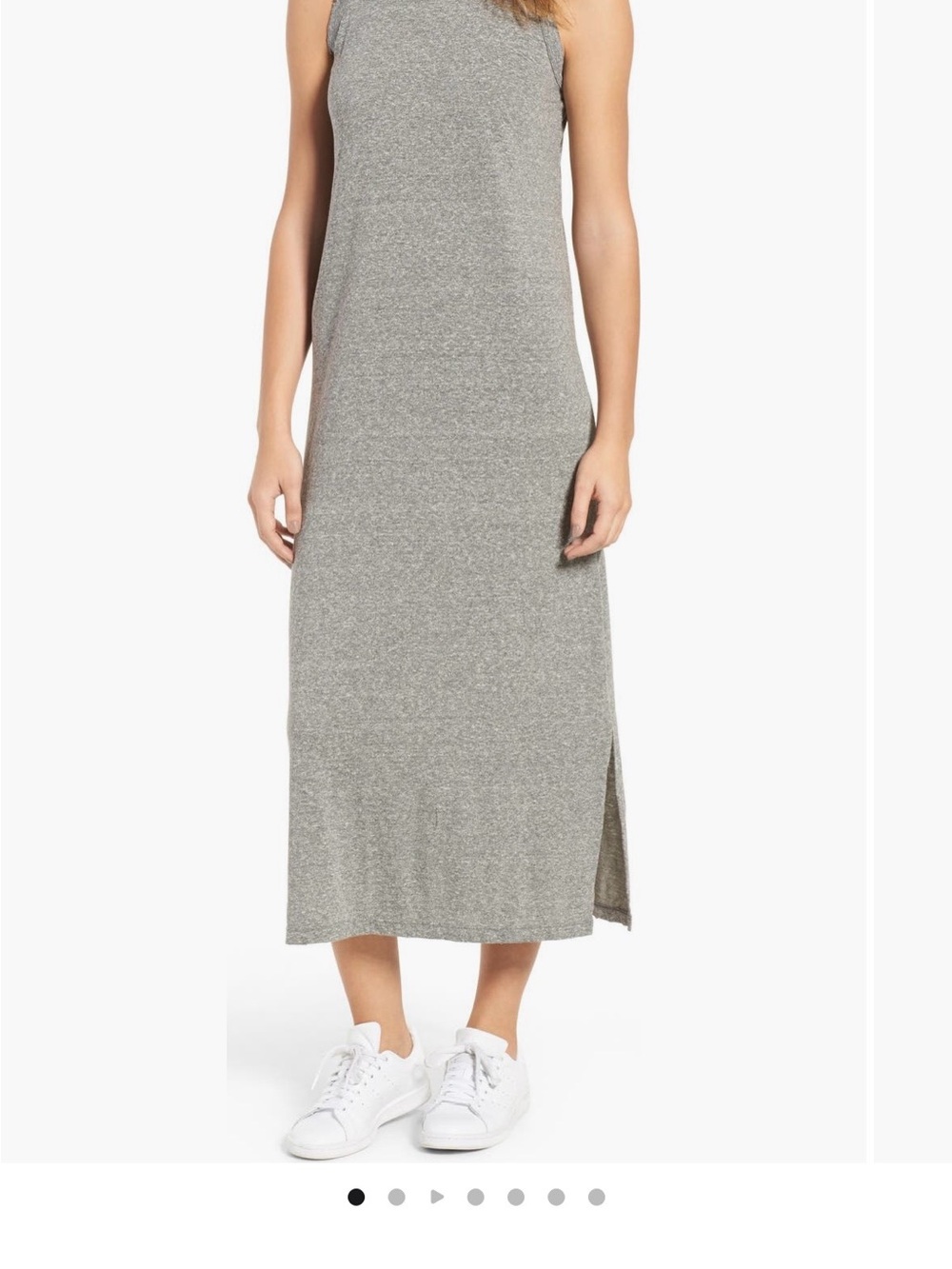 Current/Elliott Heather Gray Sleeveless T-shirt Dress